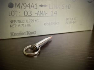 .223 Remington Steel Cased Bullet Keyring unique gifts, military gift ideas for him