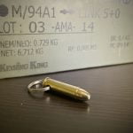 357 Magnum bullet keyring keychain gift
