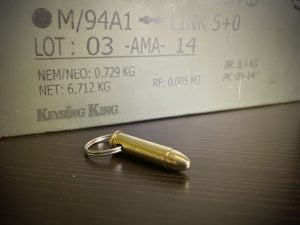 357 Magnum bullet keyring keychain gift