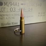 7.62x39 AK47 Steel Bullet Keyring unique gifts, military gift ideas for him