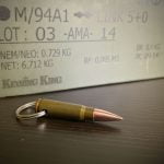 7.62x39 AK47 Steel Bullet Keyring unique gifts, military gift ideas for him