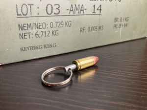 9mm bullet keyring keychain unique gifts, military gift ideas for him