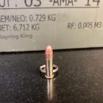 .22 Rimfire Bullet Keyring | .22 LR