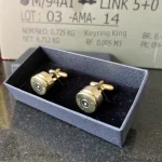 .338 Lapua Magnum Bullet Cufflinks