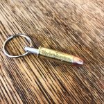 MDRC Market Drayton Rifle Club custom engraved bullet keyring