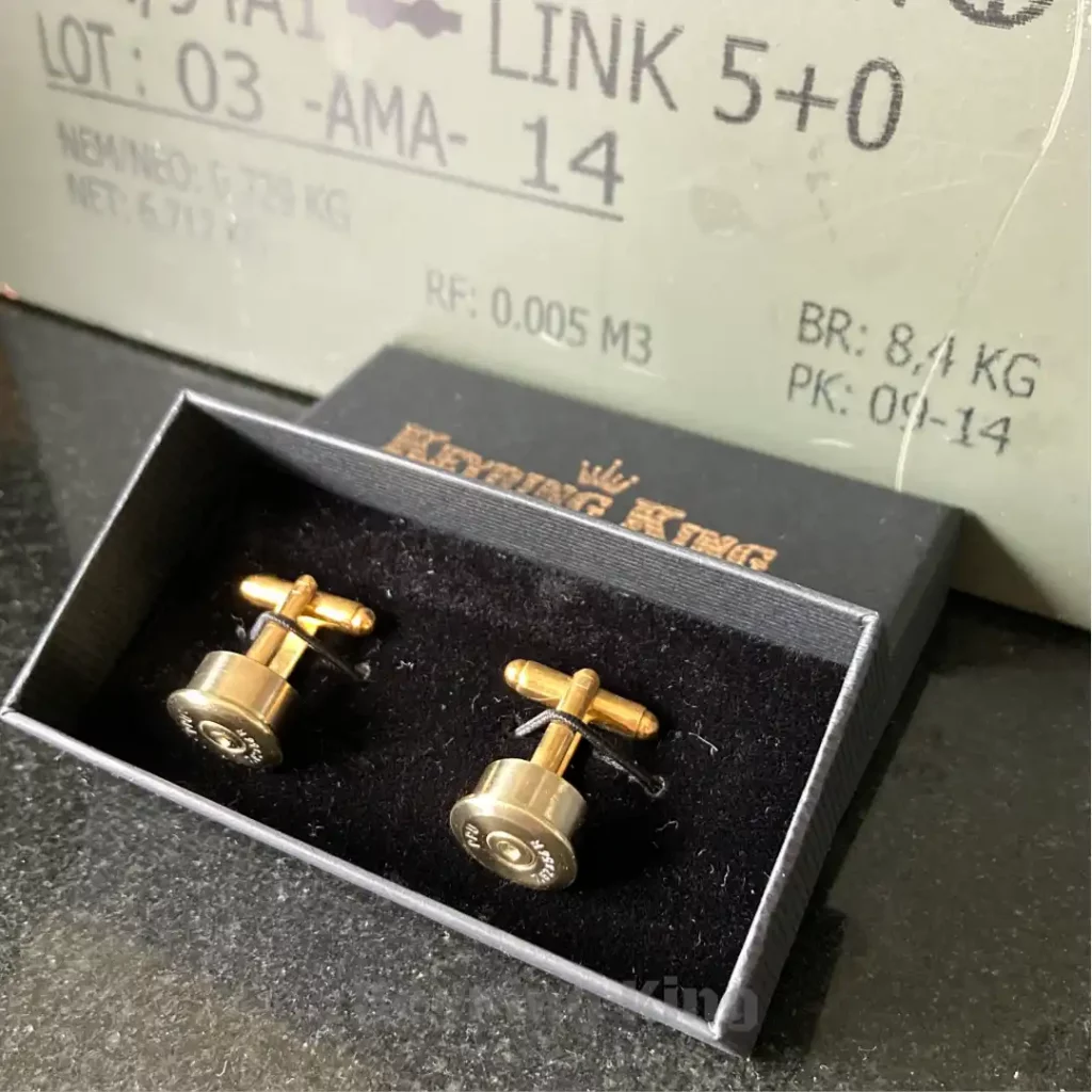 Accessories Handmade Mosin-Nagant 7.62x54R Bullet Cufflinks – A tribute to military heritage. Perfect for firearm enthusiasts, veterans, and collectors.