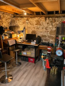 The Keyring King workshop where we manufacture all our hand-made items located in Oswestry, Shropshire