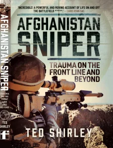 Ted Shirley .338 Lapua Magnum Bullet | Real Sniper Round The front cover of the book Afghanistan Sniper: Trauma on the Front Line and Beyond by author and veteran Ted Shirley.