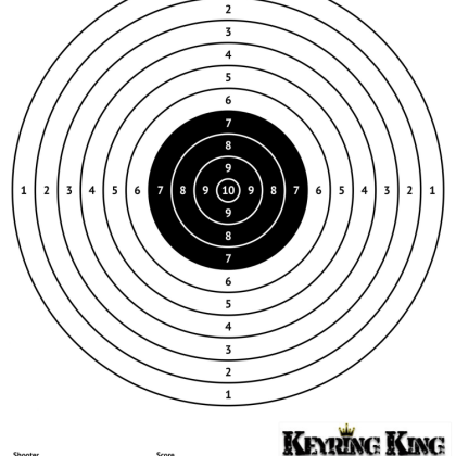 Free Printable Air Rifle Target Shooting Sheet Perfect for backyard plinking, scope zeroing, or target practice.